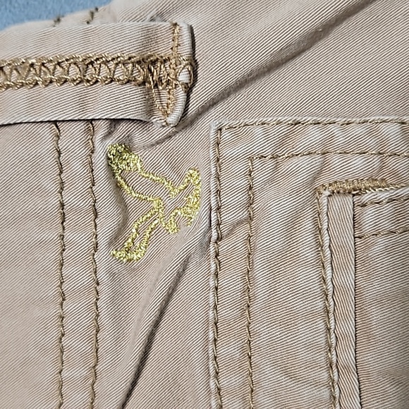 American Eagle Kick Boot Super Stretch Khaki Pants Size 0 - Picture 10 of 13